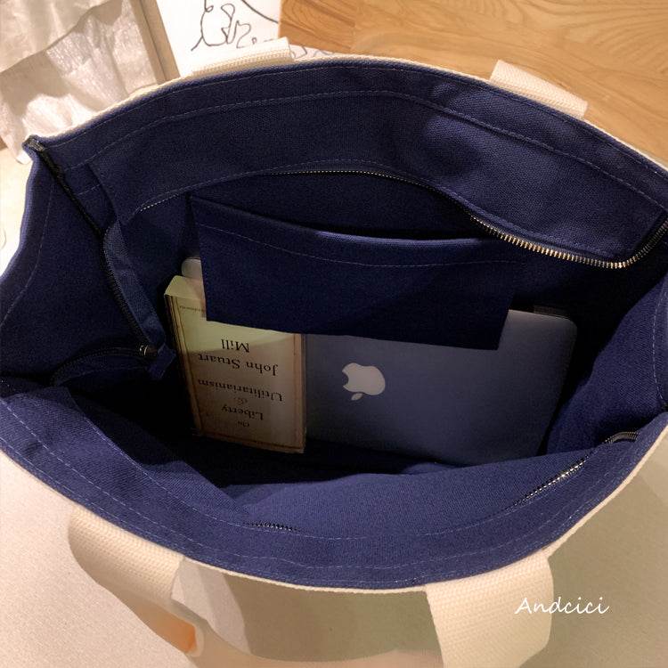 London Night Sky Black Tote Bag with Zip - Casualruby
