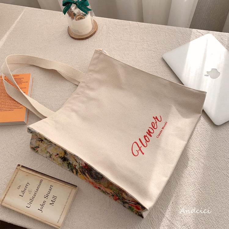 Monet Flower tote bag - Casualruby
