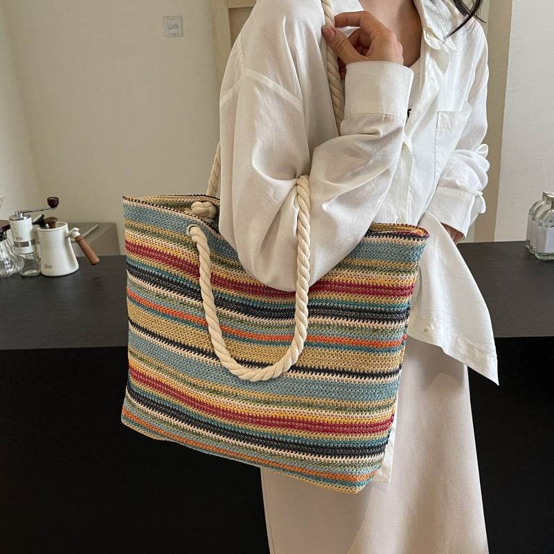 Casualruby©women woven handbags - Casualruby