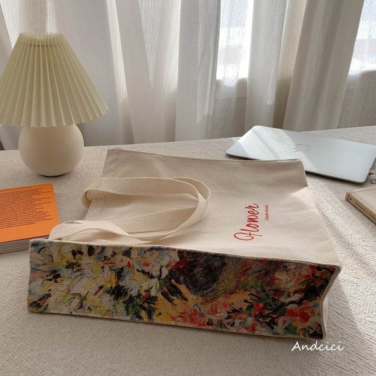 Monet Flower tote bag - Casualruby