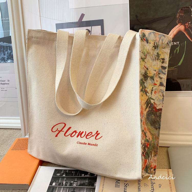 Monet Flower tote bag - Casualruby