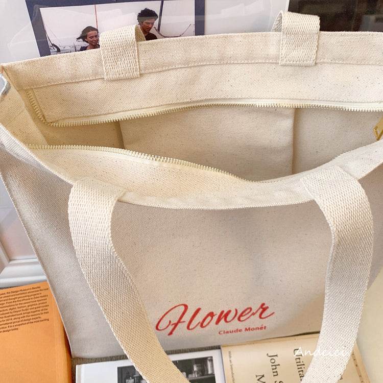 Monet Flower tote bag - Casualruby