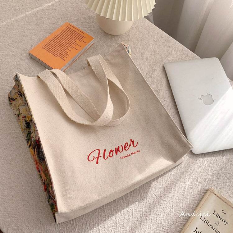 Monet Flower tote bag - Casualruby
