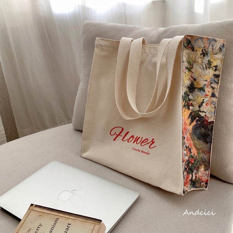 Monet Flower tote bag - Casualruby