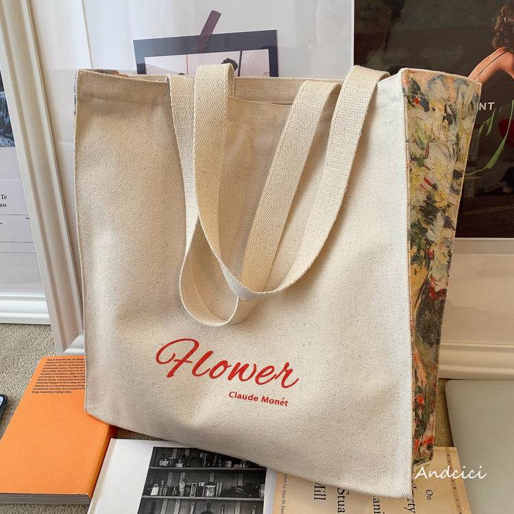 Monet Flower tote bag - Casualruby