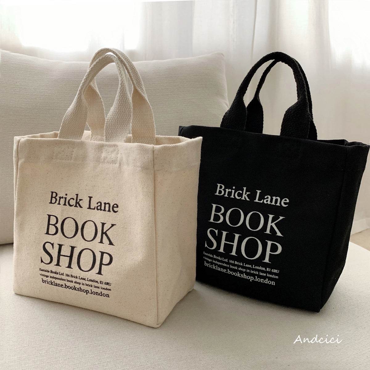 London Brick Lane Bookshop Tote Bag - Casualruby