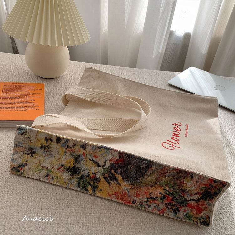 Monet Flower tote bag - Casualruby