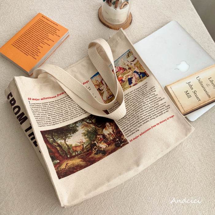 The Vision of Saint Hubert & Book of the HuntTote Bag - Casualruby