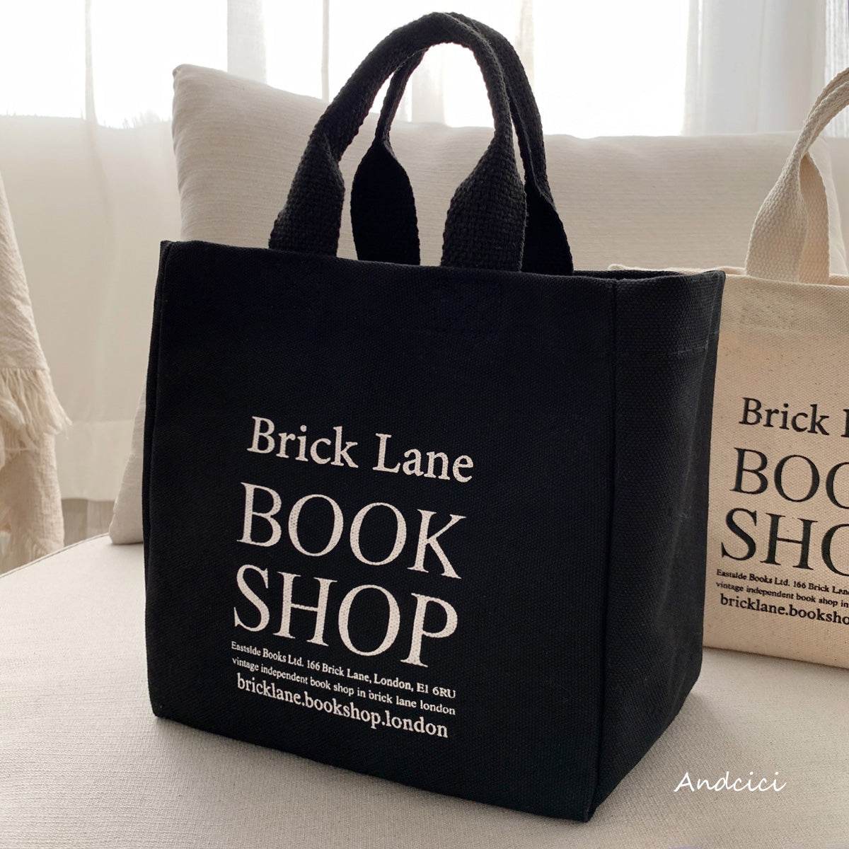 London Brick Lane Bookshop Tote Bag - Casualruby