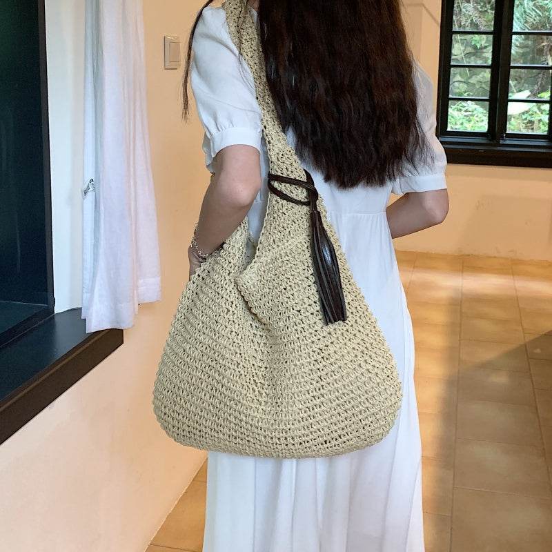 Casualruby©Summer Straw Woven Tote Bag - Casualruby