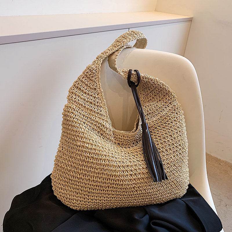 Casualruby©Summer Straw Woven Tote Bag - Casualruby