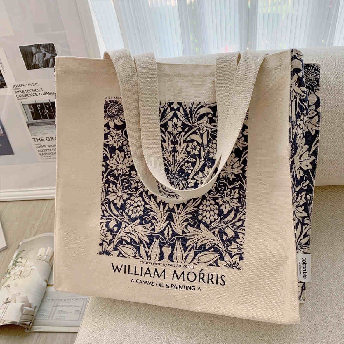 William Morris “Navy Botanical Pattern”