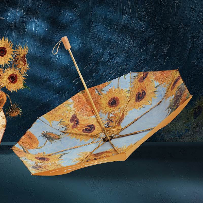 Casualruby©Double-sided Van Gogh Sunflowers Umbrella - Casualruby