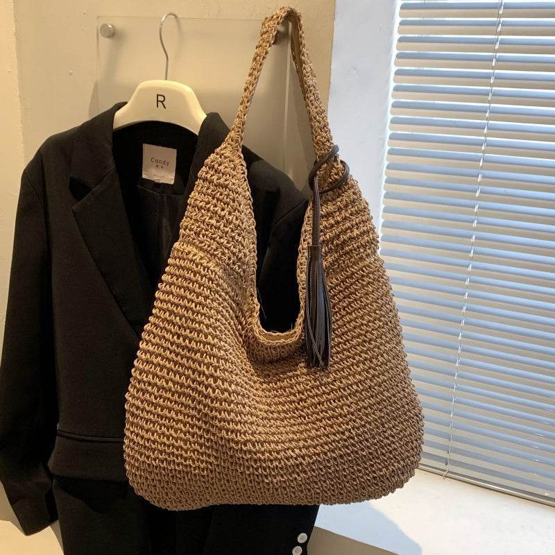 Casualruby©Summer Straw Woven Tote Bag - Casualruby