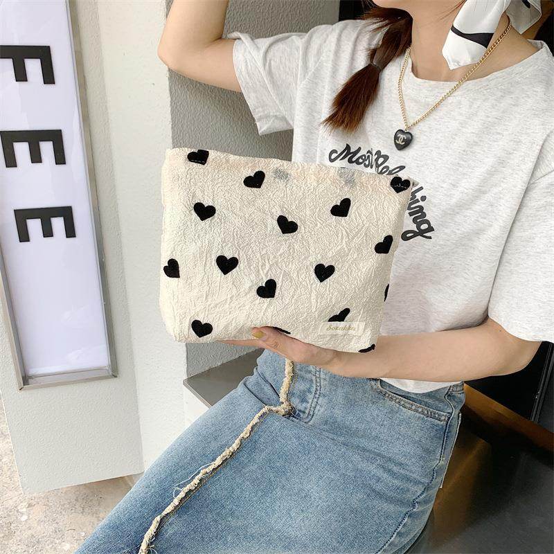 Casualruby © Love texture canvas tote bag - Casualruby