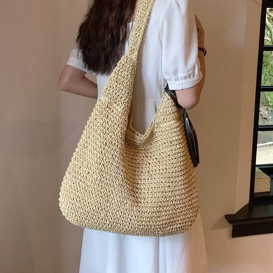 Casualruby©Summer Straw Woven Tote Bag - Casualruby