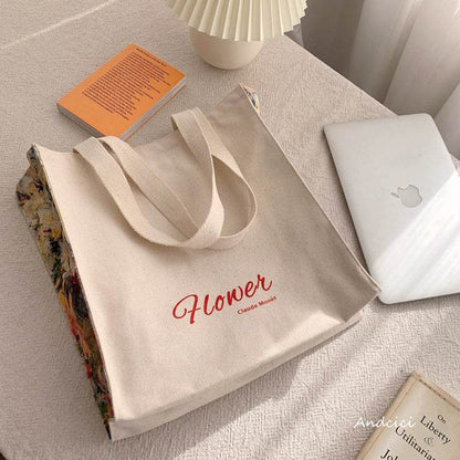 Monet Flower tote bag - Casualruby
