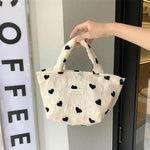 Casualruby © Love texture canvas tote bag - Casualruby