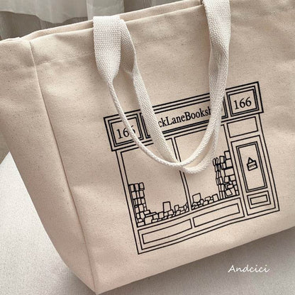 London Brick Lane Bookshop Tote Bag - Casualruby