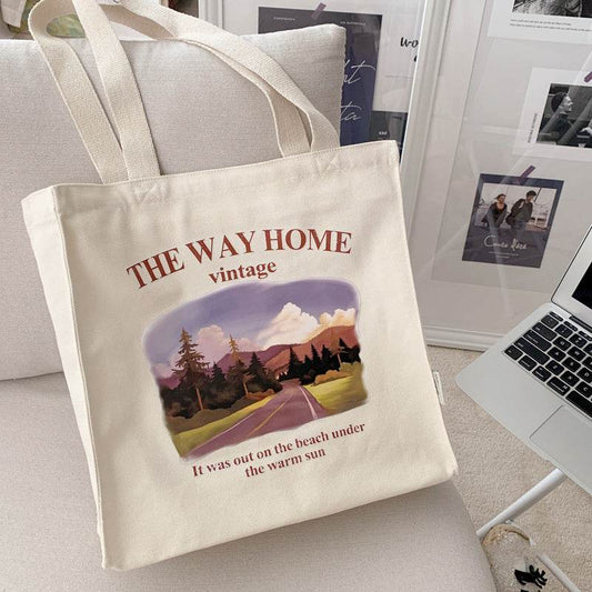 The Way Home Vintage tote bag - Casualruby