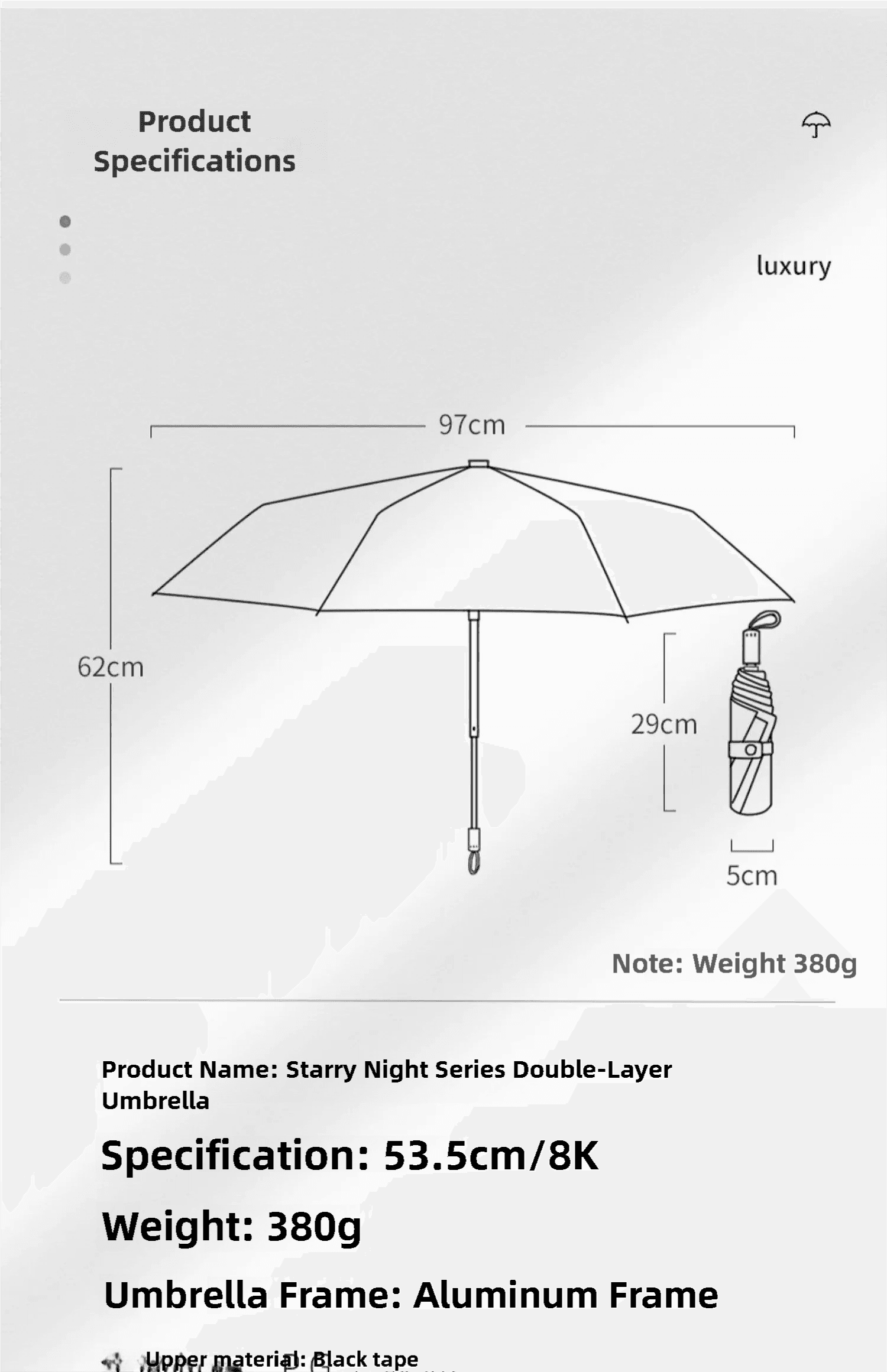 Casualruby©Double-sided Van Gogh Starry Night Umbrella - Casualruby