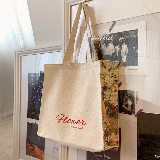 Monet Flower tote bag - Casualruby