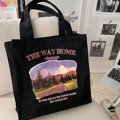 The Way Home Vintage tote bag - Casualruby