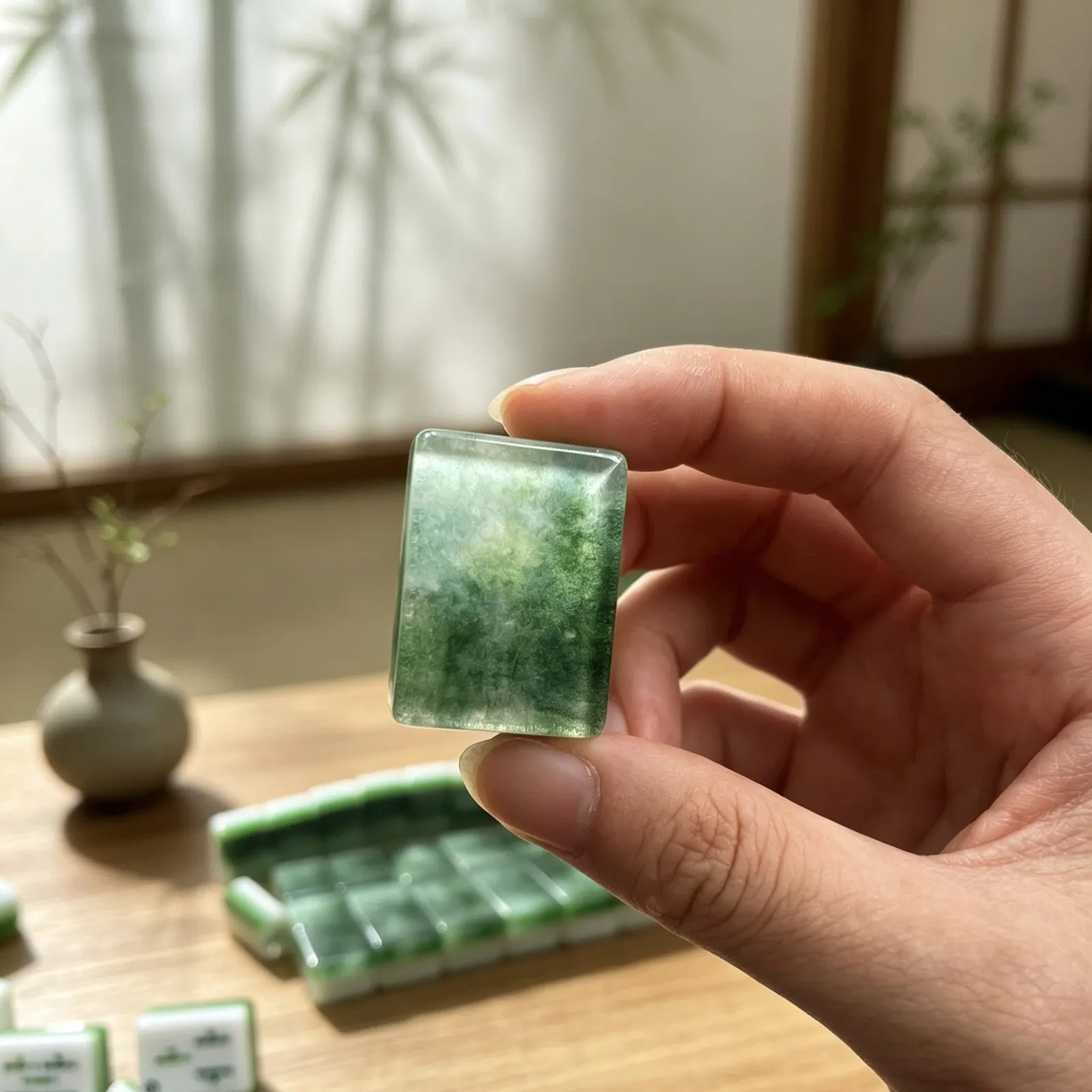 Casualruby© Emerald Mist American Mahjong Tiles
