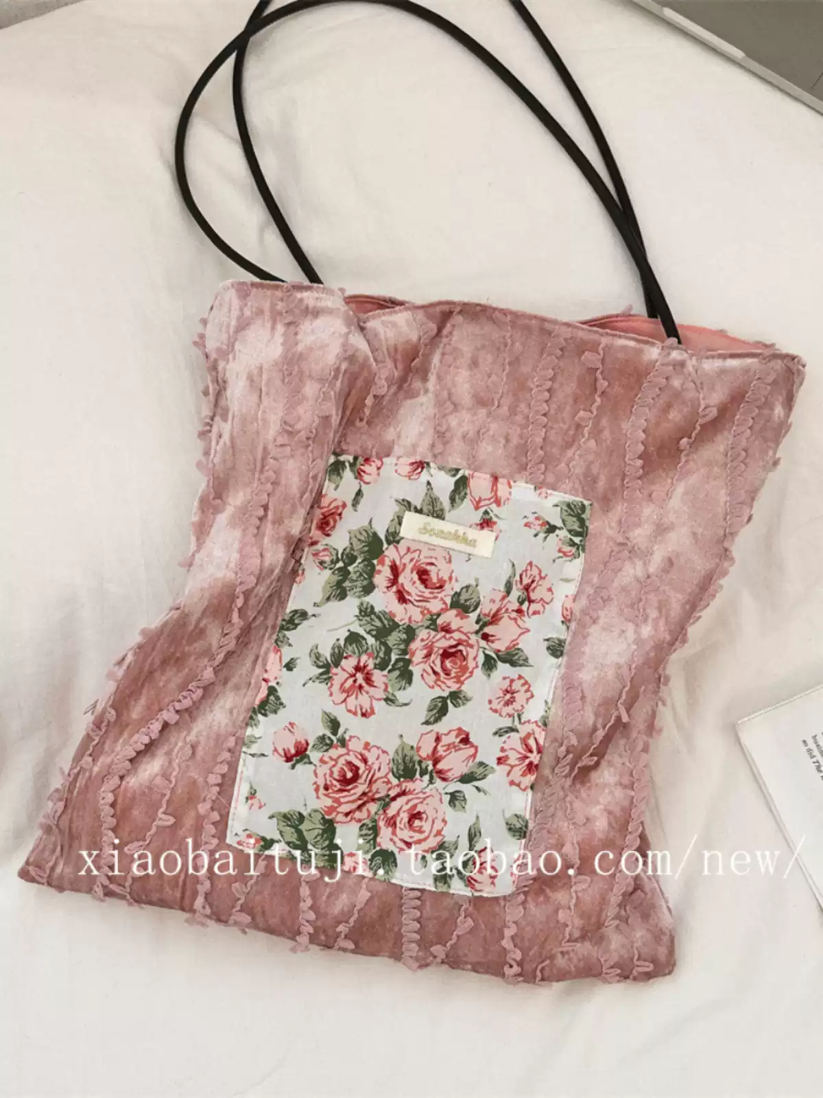 Casualruby© Pearl Lace Large Tote Bag for Commute & Daily