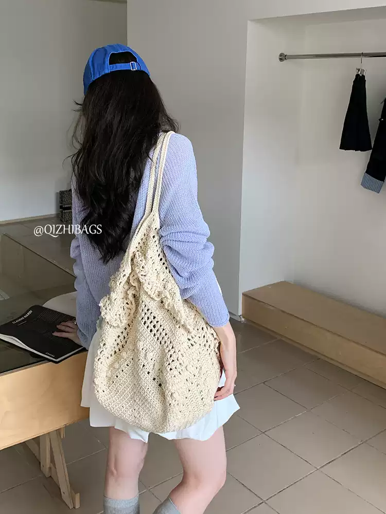 Casualruby© Hollow Woven Bag for Beach Vacation