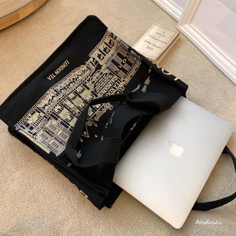 London Tea Northallerton Canvas Tote Bag with Zip