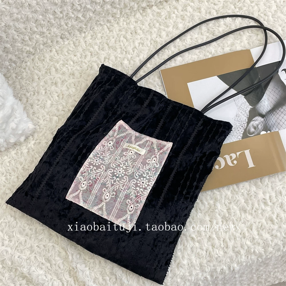 Casualruby© Pearl Lace Large Tote Bag for Commute & Daily