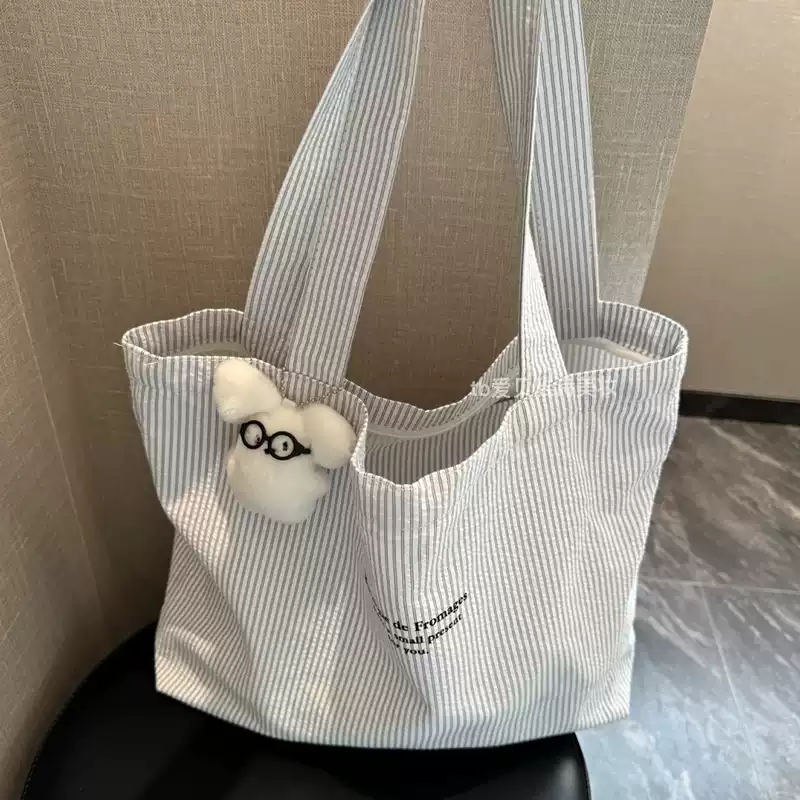 Casualruby© Oversized Korean Canvas Tote Bag