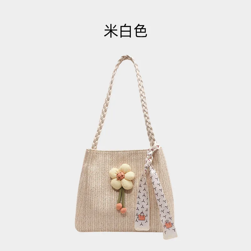 Casualruby© Large Woven Tote Bag for Work & Travel