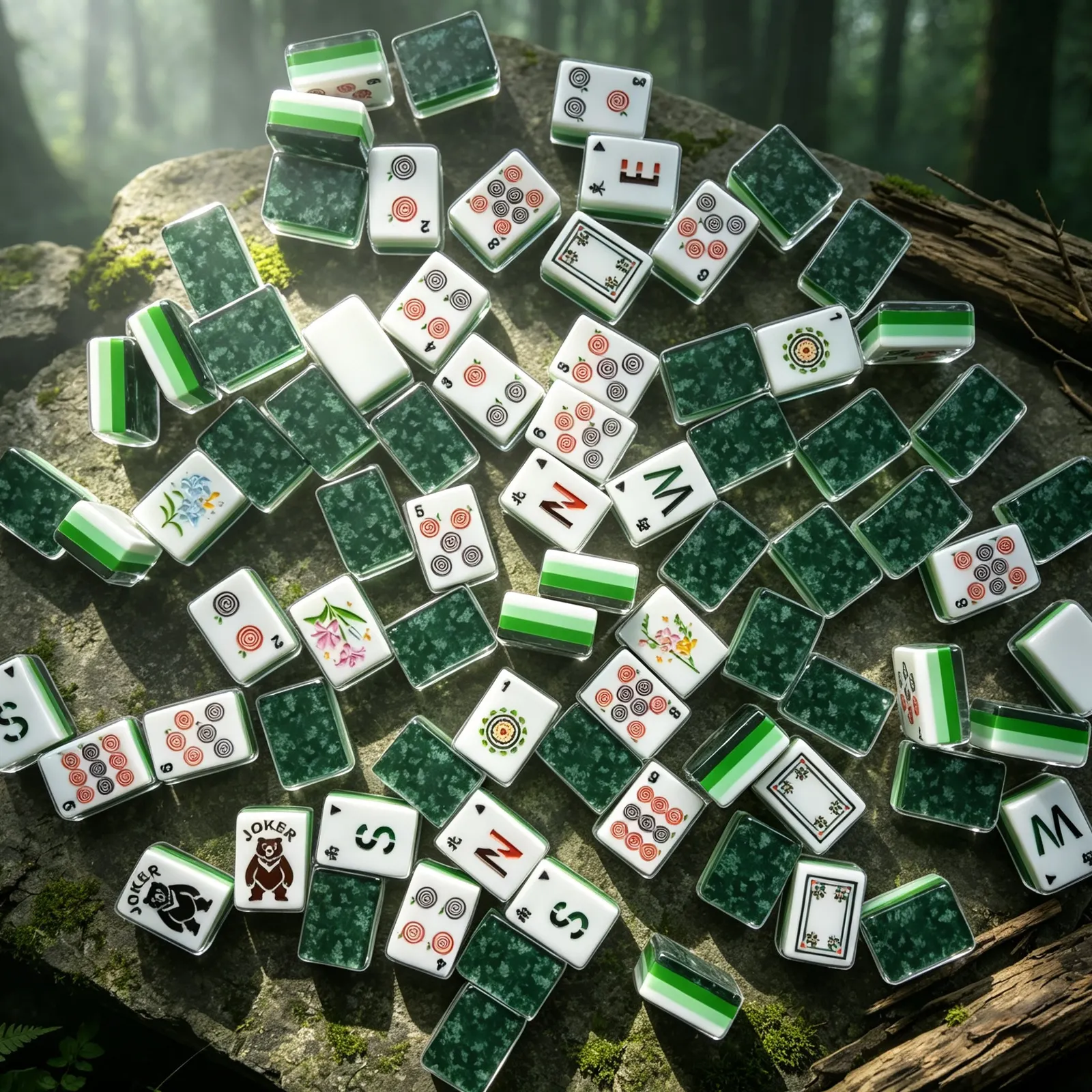Casualruby© Enchanted Forest American Mahjong Tiles
