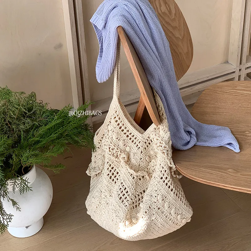 Casualruby© Hollow Woven Bag for Beach Vacation