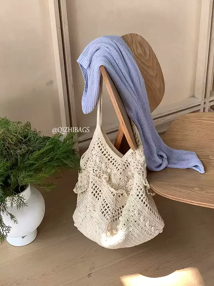 Casualruby© Hollow Woven Bag for Beach Vacation