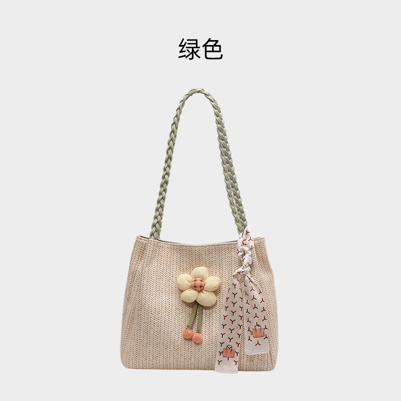 Casualruby© Large Woven Tote Bag for Work & Travel