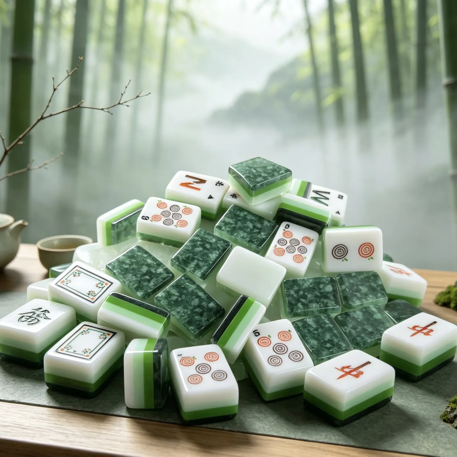 Casualruby© Enchanted Forest American Mahjong Tiles