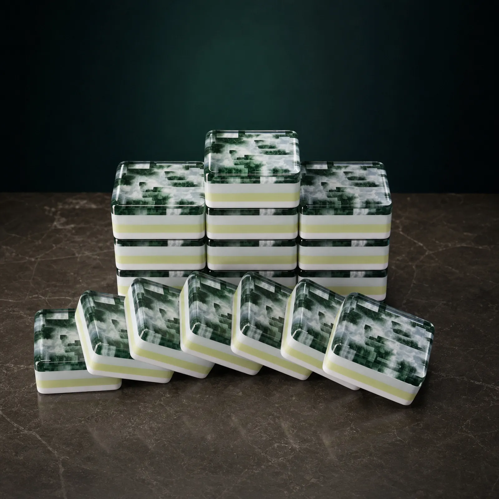 Casualruby© Forest Mist American Mahjong Tiles