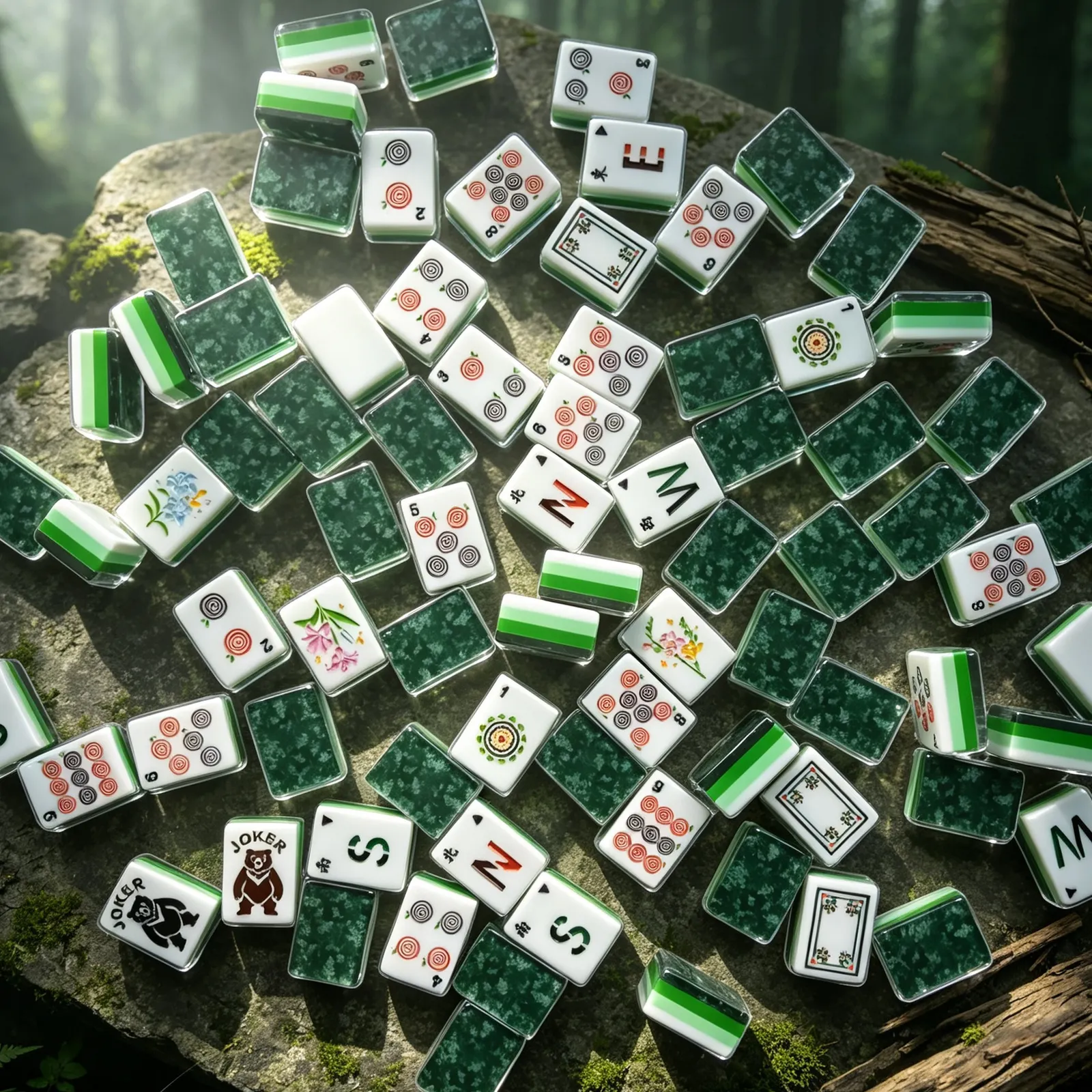 Casualruby© Enchanted Forest American Mahjong Tiles