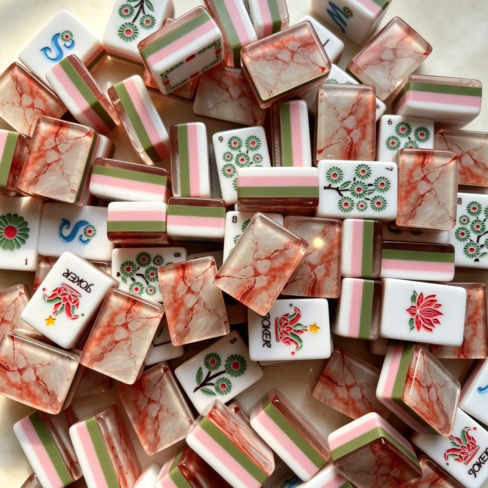 Casualruby© Blush Allure American Mahjong Tiles