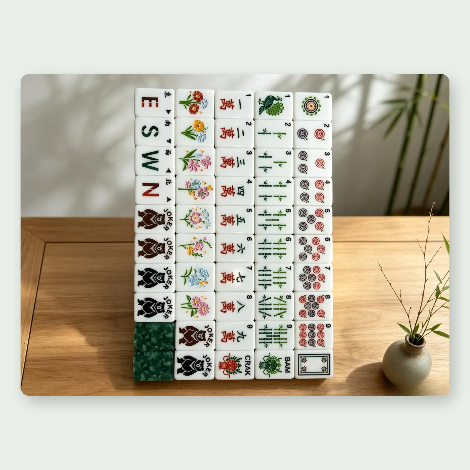 Casualruby© Enchanted Forest American Mahjong Tiles