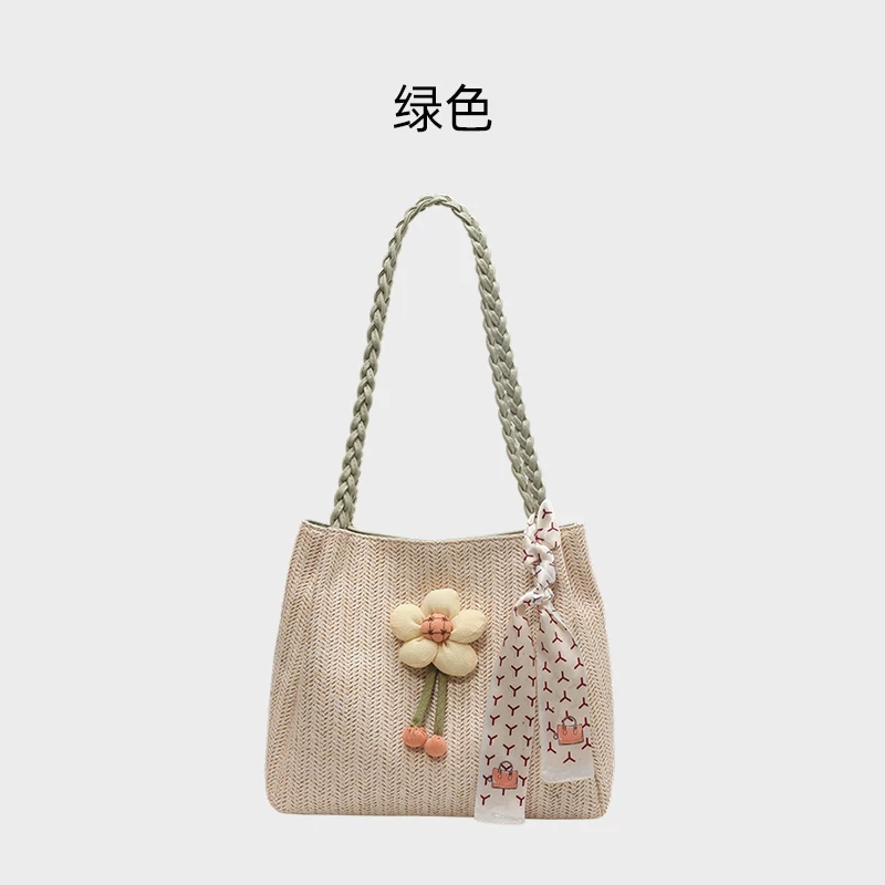 Casualruby© Large Woven Tote Bag for Work & Travel