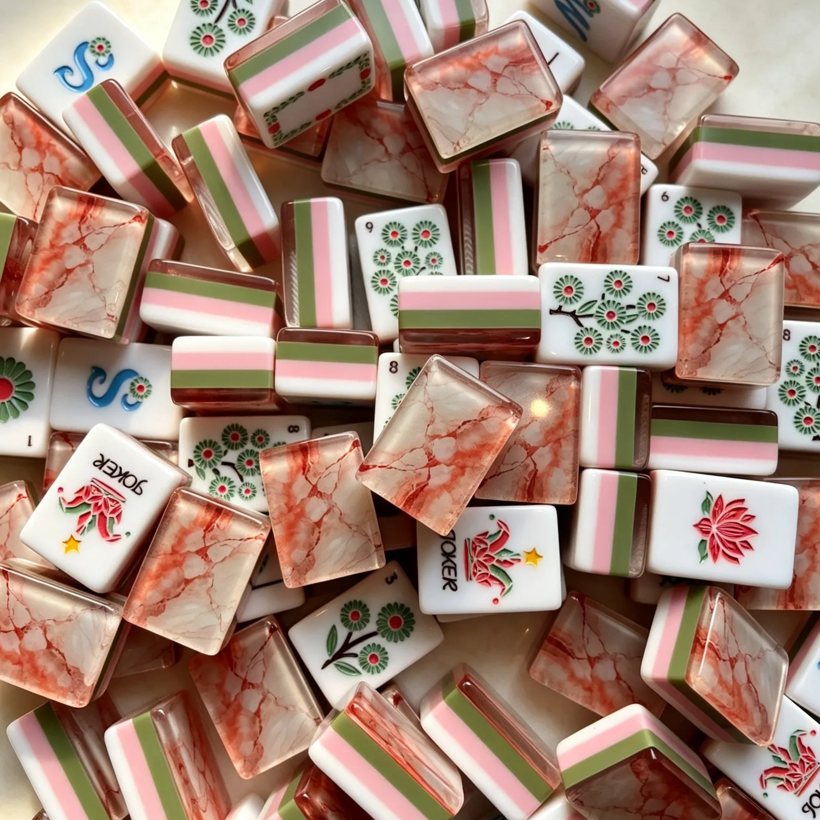 Casualruby© Blush Allure American Mahjong Tiles