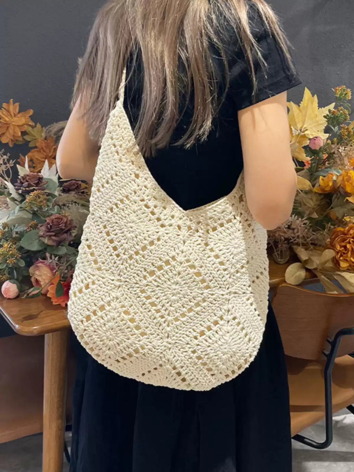 Casualruby© Handwoven Summer Tote, Large Capacity Casual Shoulder Bag